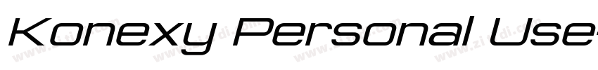 Konexy Personal Use字体转换